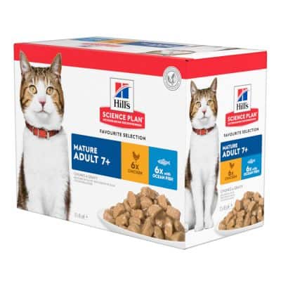 HILL'S Science Plan Mature Adult 7+ Poulet et Poisson pour chat 85g