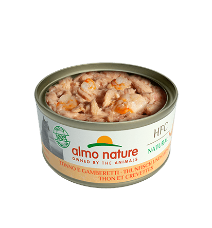 ALMO NATURE Boîte HFC Natural Thon Crevettes