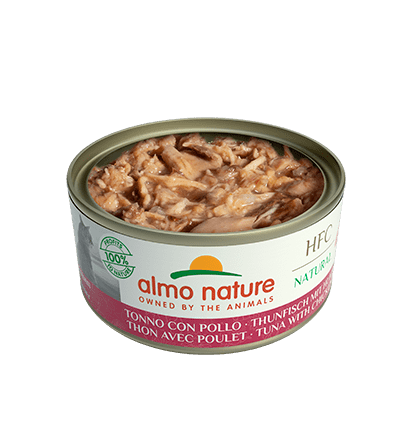 ALMO NATURE Boîte HFC Natural Thon Poulet 150g