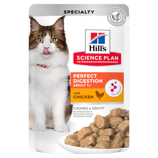 HILL'S Science Plan Adult Perfect Digestion au Poulet pour chat 85g