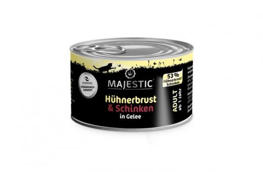 MAJESTIC Chat Poulet jambon 100g