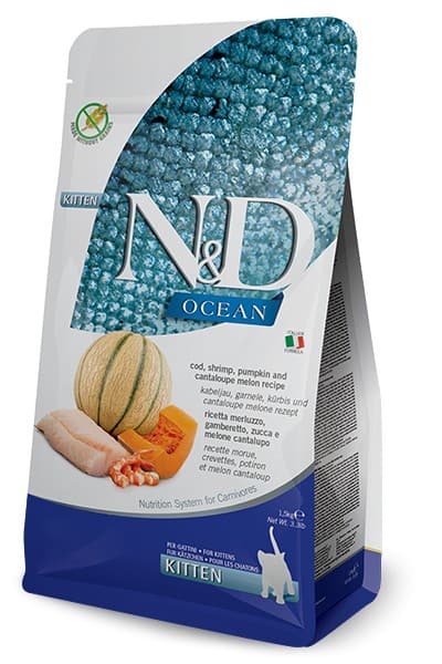 FARMINA N&D Ocean Kitten Crevette Melon