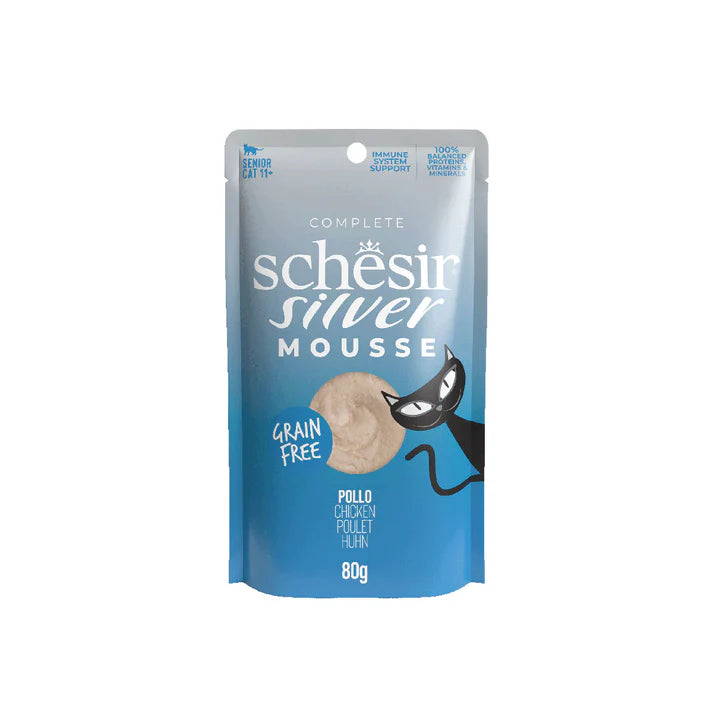 SCHESIR Silver Mousse Sachet Poulet 80g