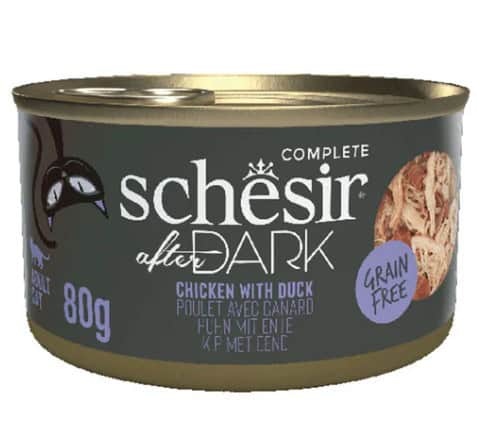 SCHESIR Boîte After Dark Filet en Bouillon Poulet Canard