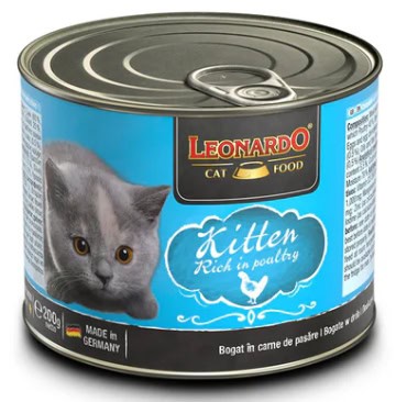LEONARDO Quality Selection Kitten Volaille et Bœuf