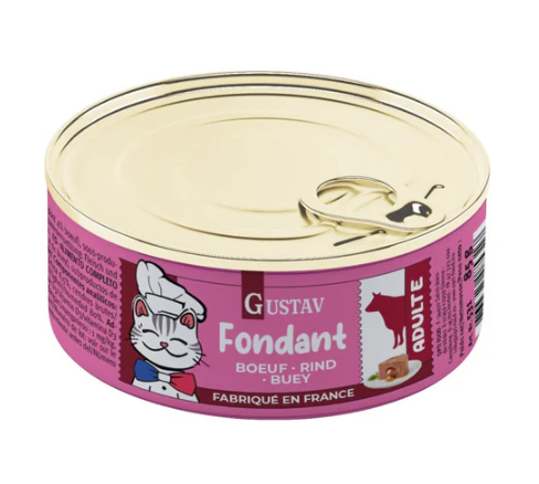 Gustav Fondant Chat Bœuf 85g