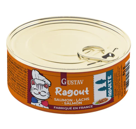 Gustav Ragoût Chat Saumon 85g