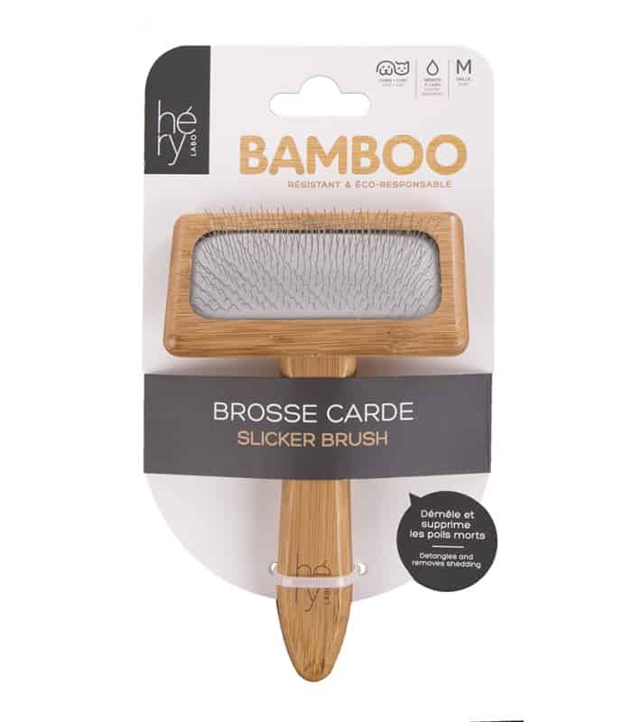 HERY Brosse Carde M en bamboo