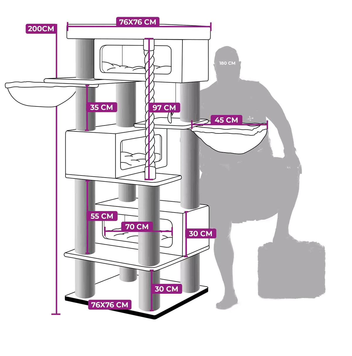 Petrebels Turnpike 200 arbre à chat