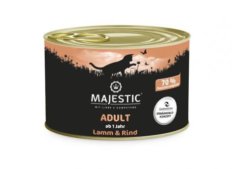 MAJESTIC Chat Boeuf Agneau 200g