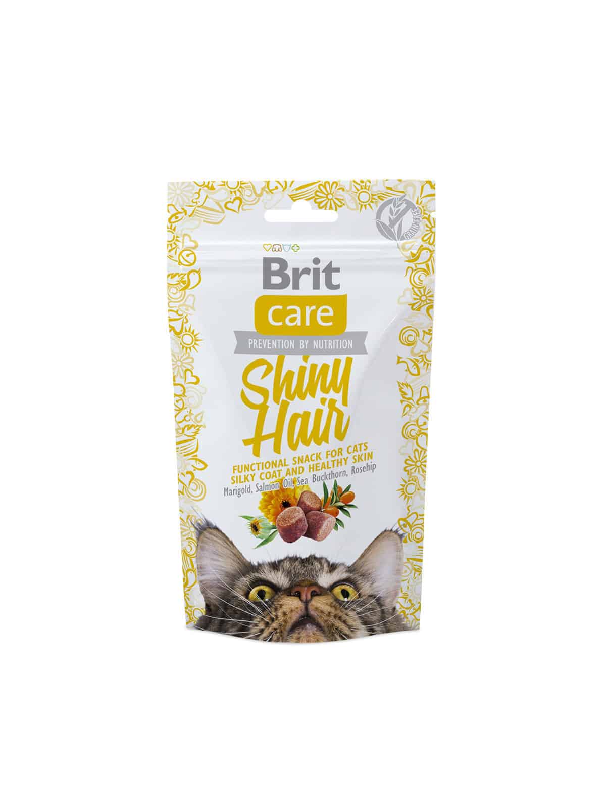 Brit Care Cat Snack - Shiny Hair 50g