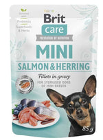 BRIT Chien Mini Sterilised Saumon Hareng 85g