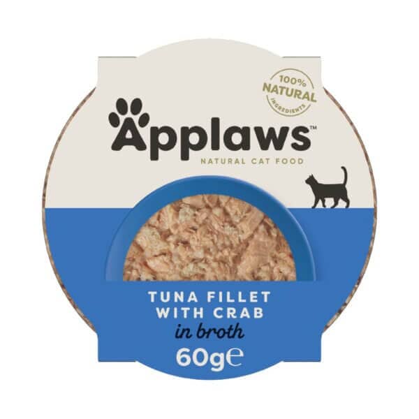 APPLAWS Barquette Bouillon Filet de Thon Crabe 60g