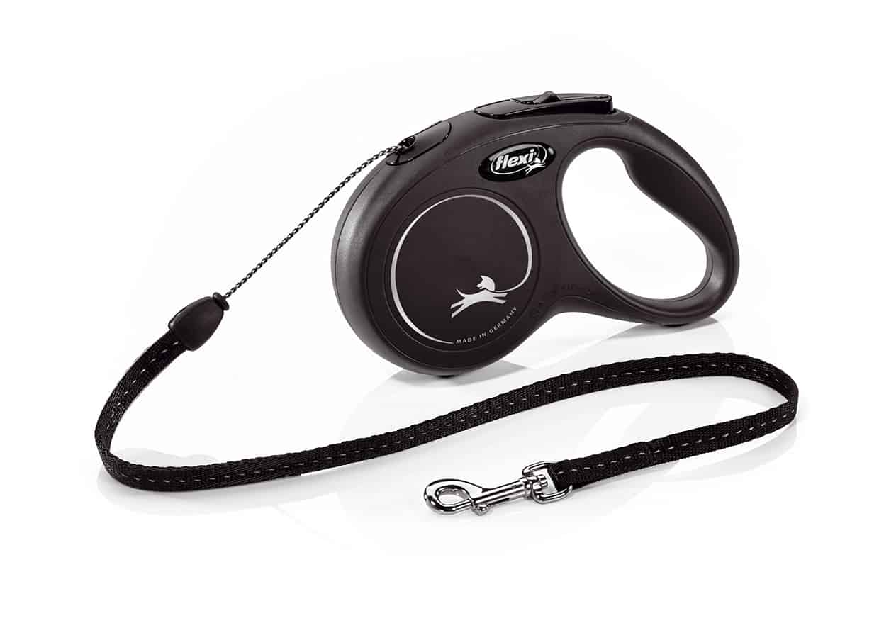 FLEXI Laisse New Classic Cordon Noir