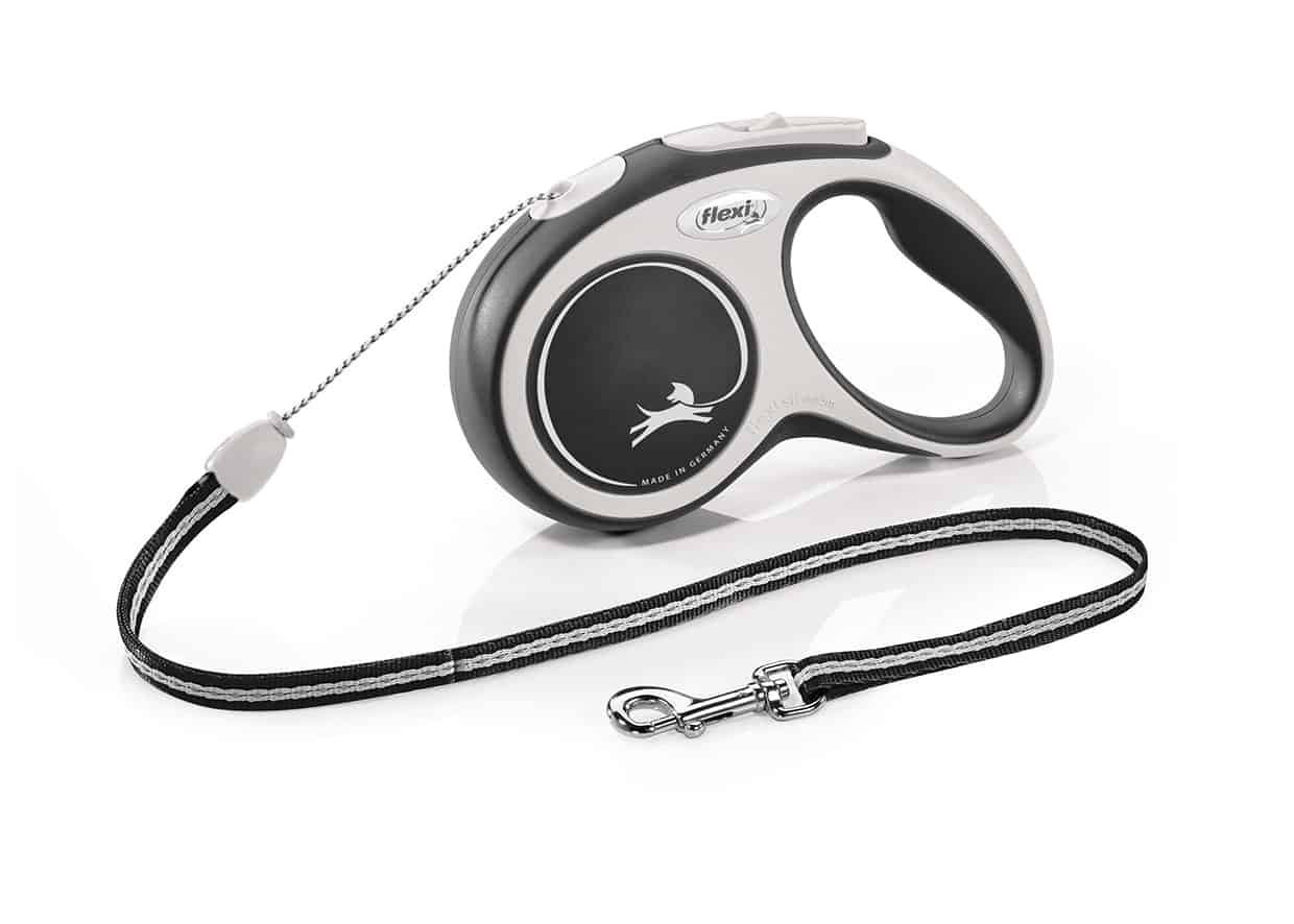 FLEXI Laisse New Comfort Cordon Noir