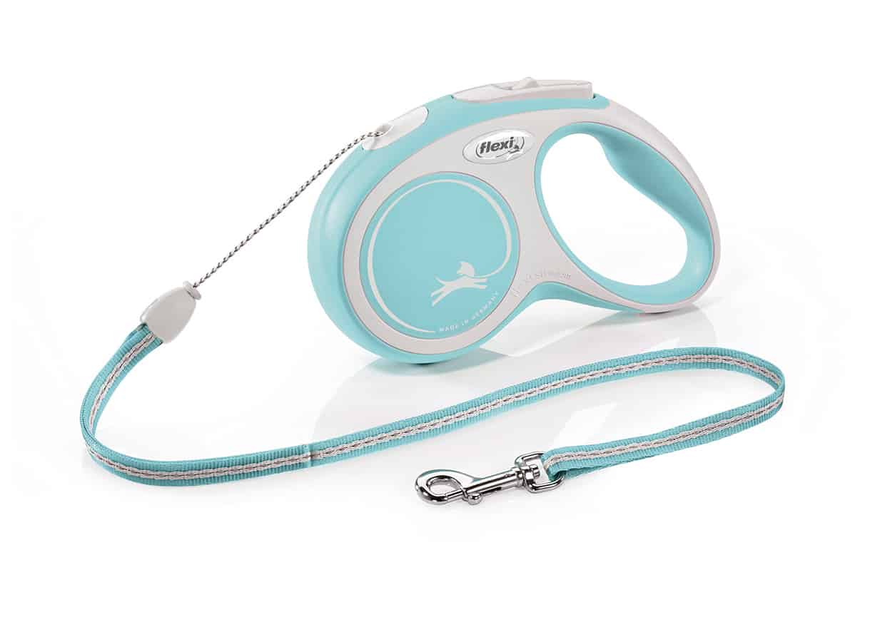 FLEXI Laisse New Comfort Cordon Bleu clair