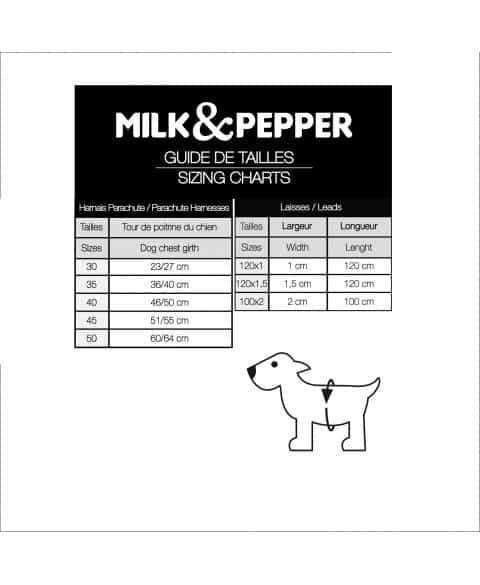 MILK & PEPPER Guepard Harnais Cuir Rose