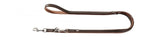 Laisse Porto pour chien en Cuir Brun/Cognac