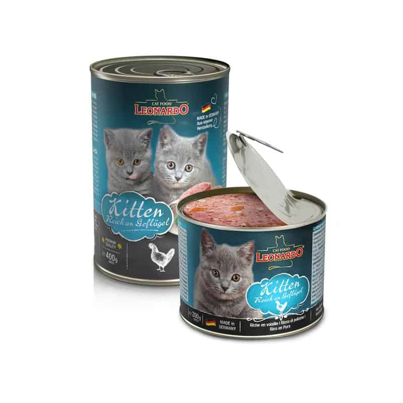 LEONARDO Quality Selection Kitten Volaille et Bœuf