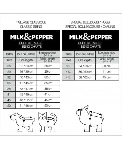 MILK & PEPPER Pull Torsade Marine