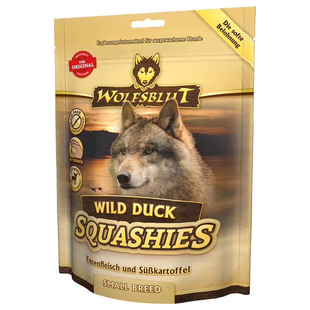 WOLFSBLUT Squashies Wild Duck Small Breed - Canard avec Patate Douce 350g