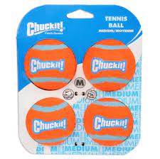 CHUCKIT Balle de tennis M – 4 pièces