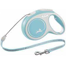 FLEXI Laisse New Comfort Cordon Bleu clair