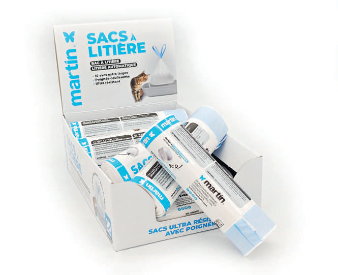 MARTIN SELLIER Sac Litière Automatique sont spécialement conçus pour simplifier le nettoyage tout en garantissant une hygiène irréprochable pour votre chat.