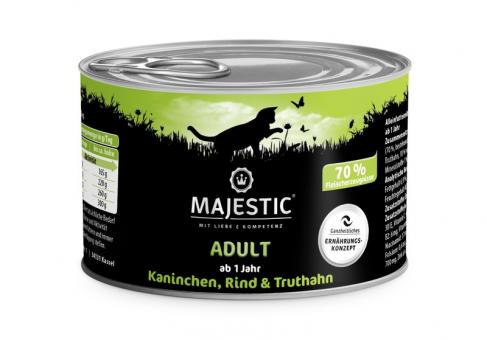 MAJESTIC Chat Boeuf Lapin 200gMAJESTIC Chat Boeuf Lapin 200g