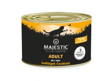 MAJESTIC Chat Cocktail de Volaille 200g