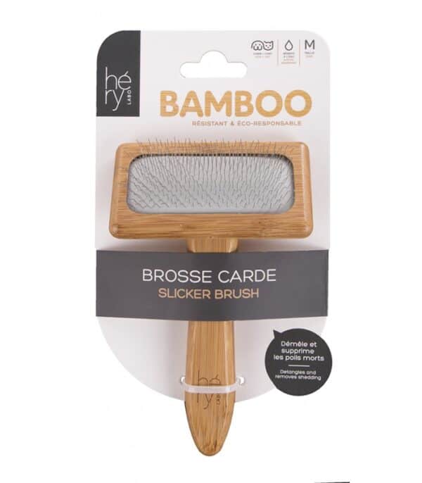 HERY Brosse Carde M en bamboo