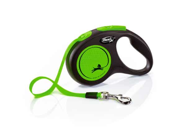 FLEXI Laisse New Neon Sangle Verte