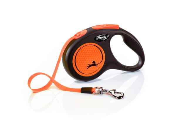 FLEXI Laisse New Neon Sangle Orange