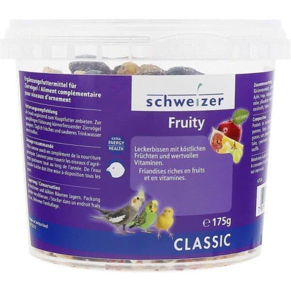 SCHWEIZER Dessert Fruity pour Oiseaux d'ornement