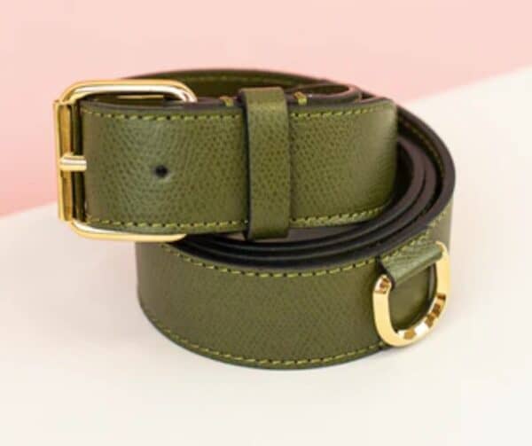 ASTRE PARIS La Rotonde – Ceinture Cuir Kaki