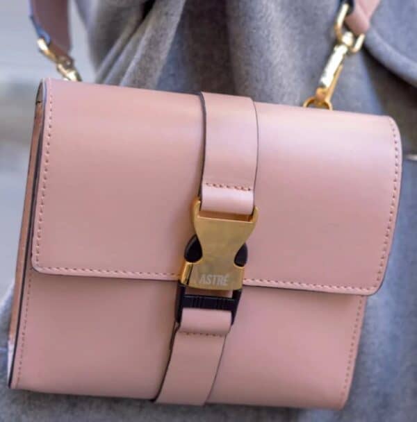 ASTRE PARIS Le 2Mulder 2.0 - Sac Bandoulière Rose Poudré