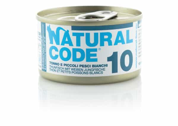 NATURAL CODE 10 Thon & Petit Poisson Blanc 85g