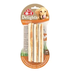 Sticks Viande de Poulet 8in1 Delights pour chien