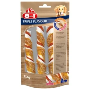 Friandises pour Chien 8 en 1 Triple Saveur