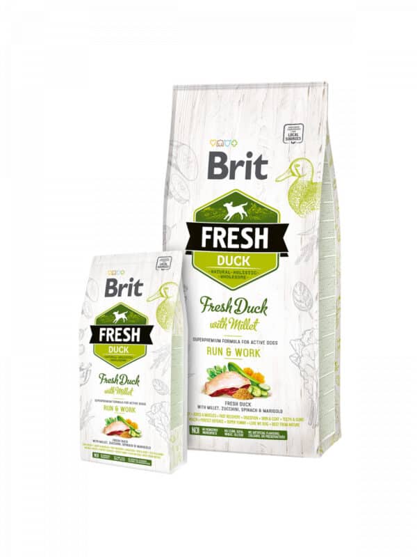 Brit Fresh Dog Chiens Actifs au Canard Courir et Travailler