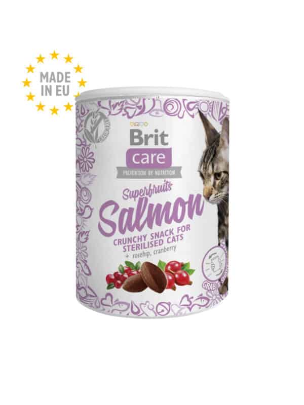 Brit Care Cat Snack - Superfruits Salmon 100g