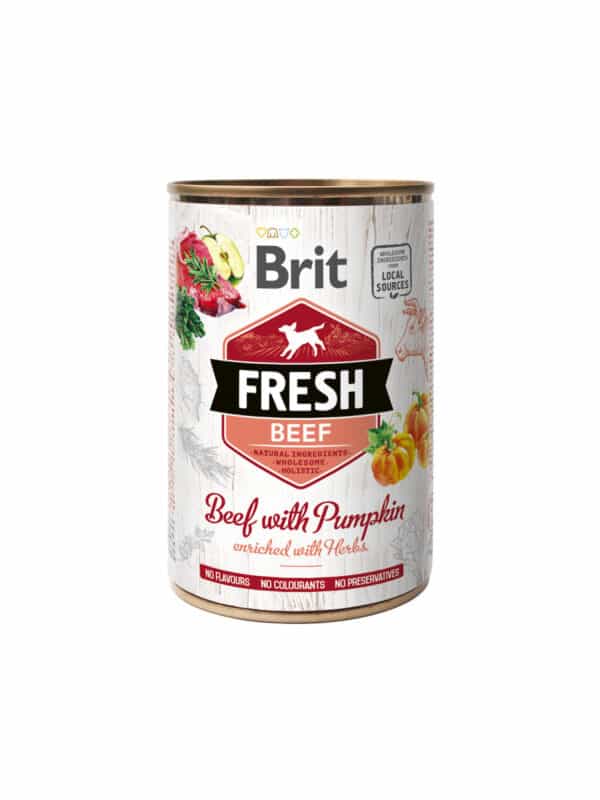 Brit Fresh Dog - Bœuf à la citrouille 400g