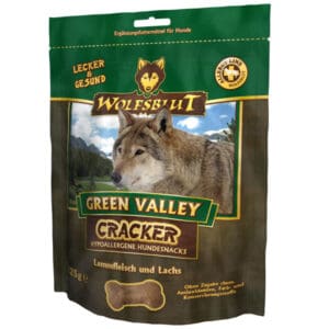 WOLFSBLUT Cracker Green Valley - Agneau & Saumon avec Pomme de Terre 225g