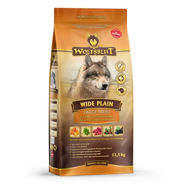 WOLFSBLUT Wide Plain Large Breed - Cheval avec Patate Douce