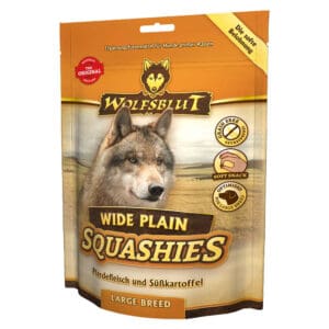 WOLFSBLUT Squashies Wide Plain Large Breed - Cheval avec Patate Douce 300g