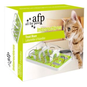 ALL FOR PAWS Interactive Puzzle Cat Feeder (33.4×22.4x9cm)